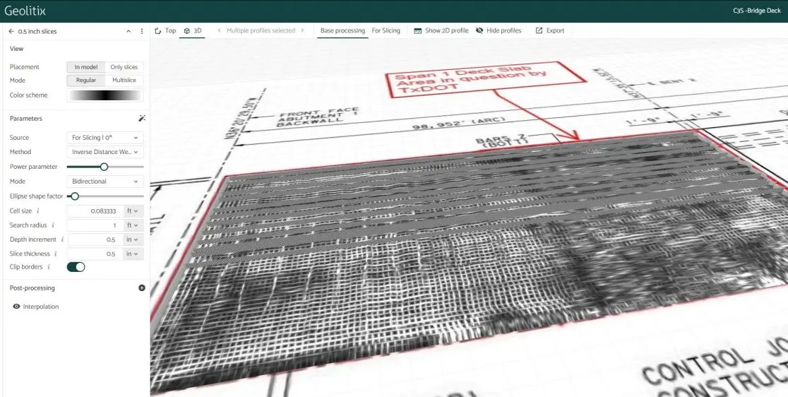 4D Concrete Scanning