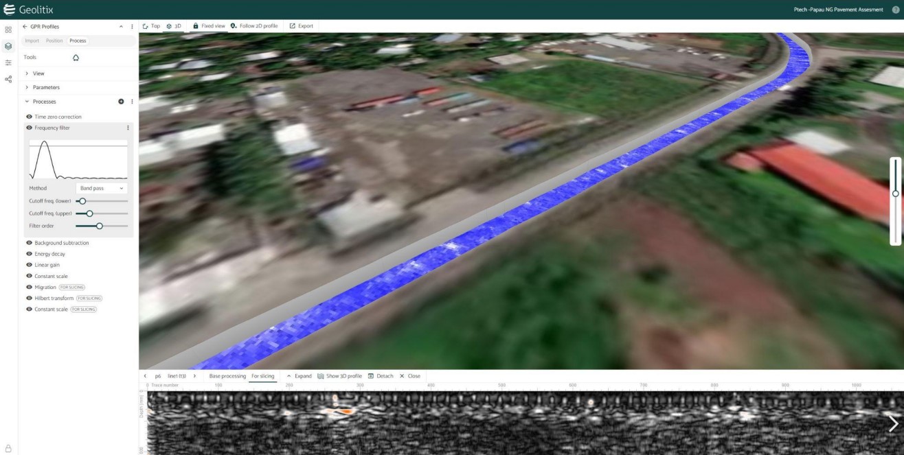 GPR Pavement Scan